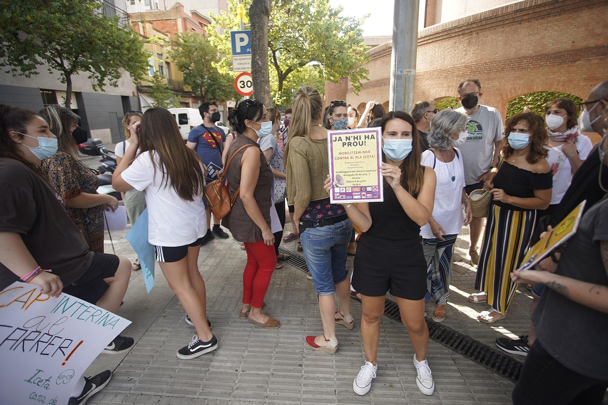 Protesta a Girona contra la llei «Iceta»