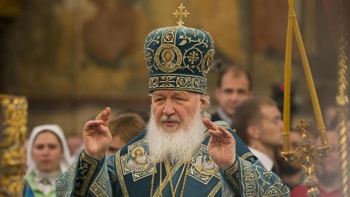 El patriarca Kirill, en un servicio religioso en noviembre del 2015.