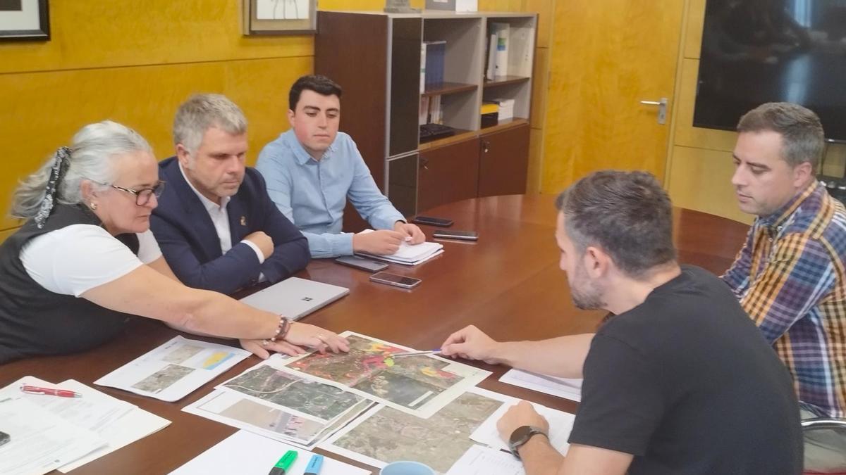 Un momento de la reunión en la Consejería