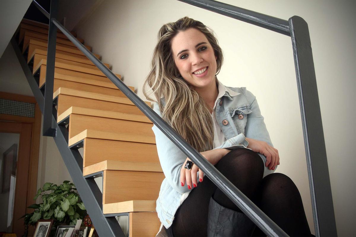 Blanca de la Cruz, en su casa.