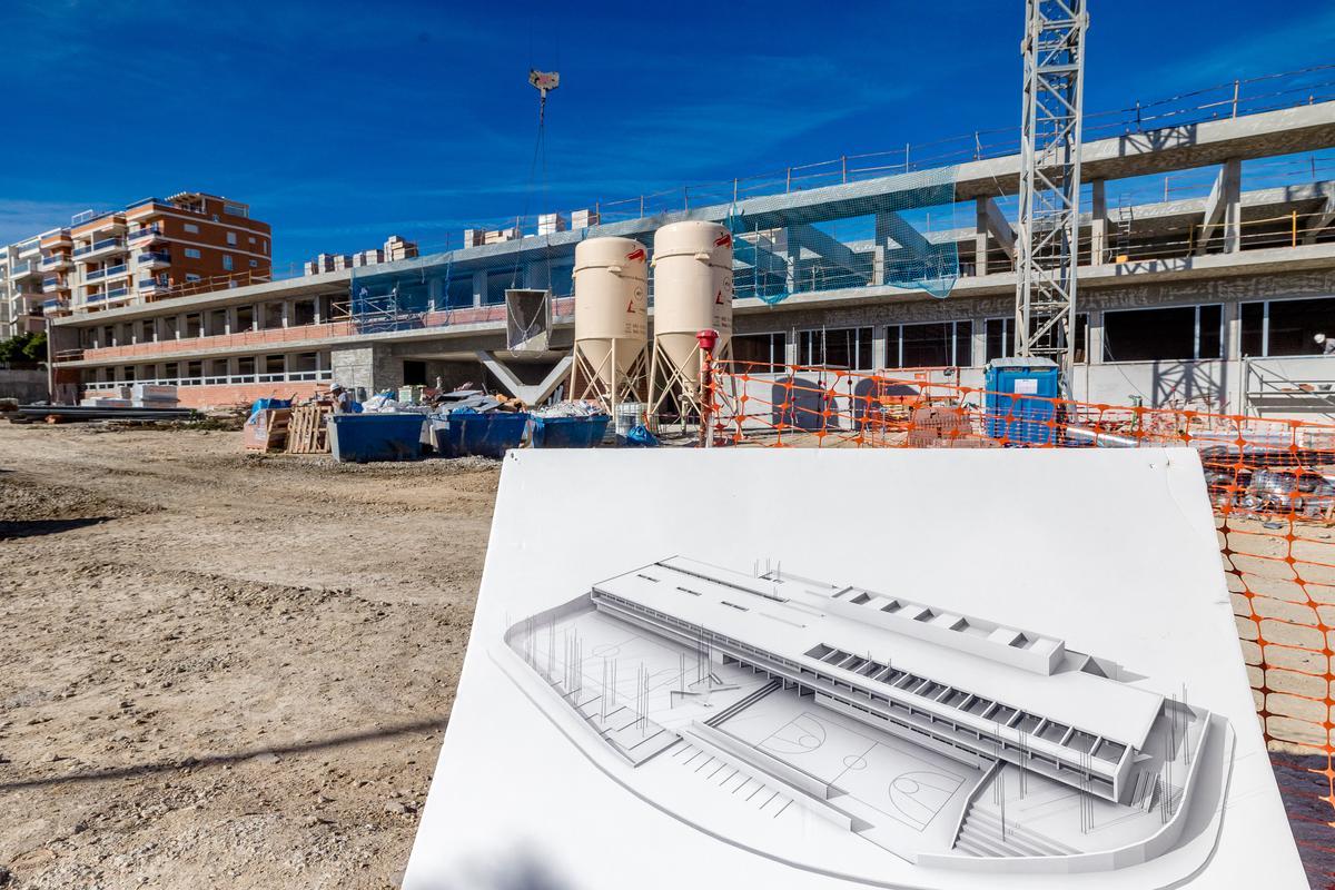 Imagen de las obras del nuevo edificio del CEIP Doctor Esquerdo en el mes de noviembre.