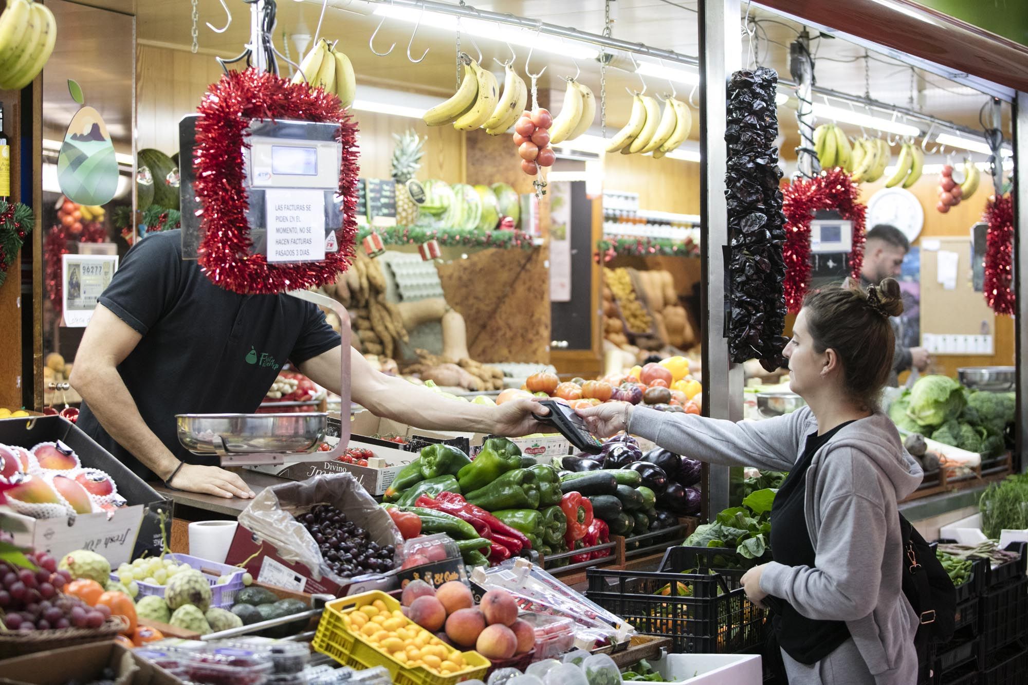 Puestos del Mercat Nou de Ibiza en Navidad