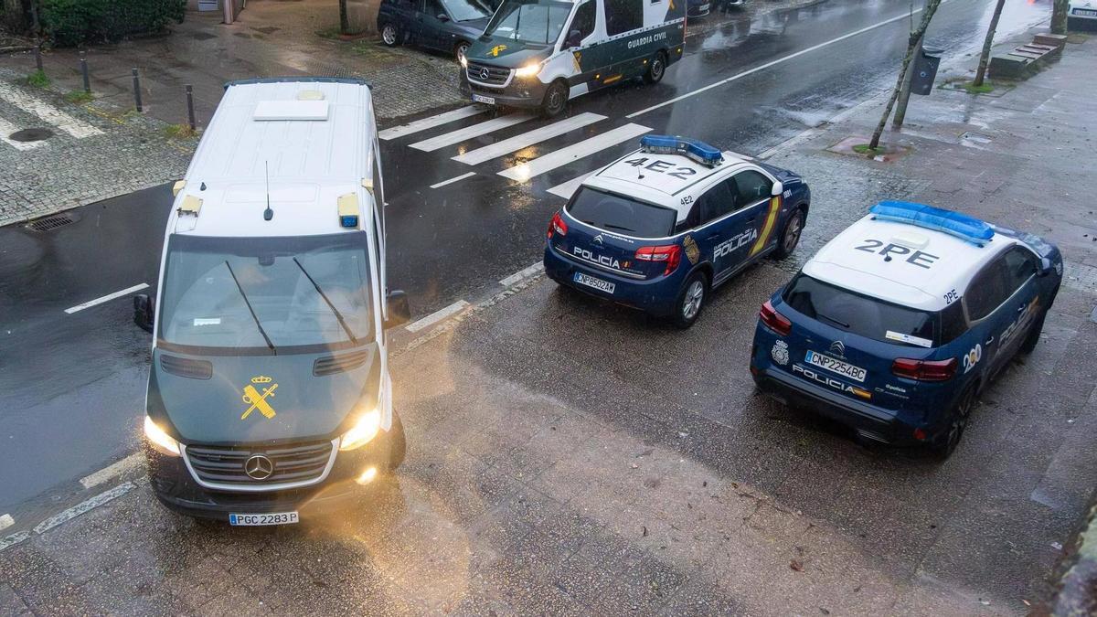 Prisión provisional para los tres hombres detenidos en Vigo por su presunta relación con atracos bancarios