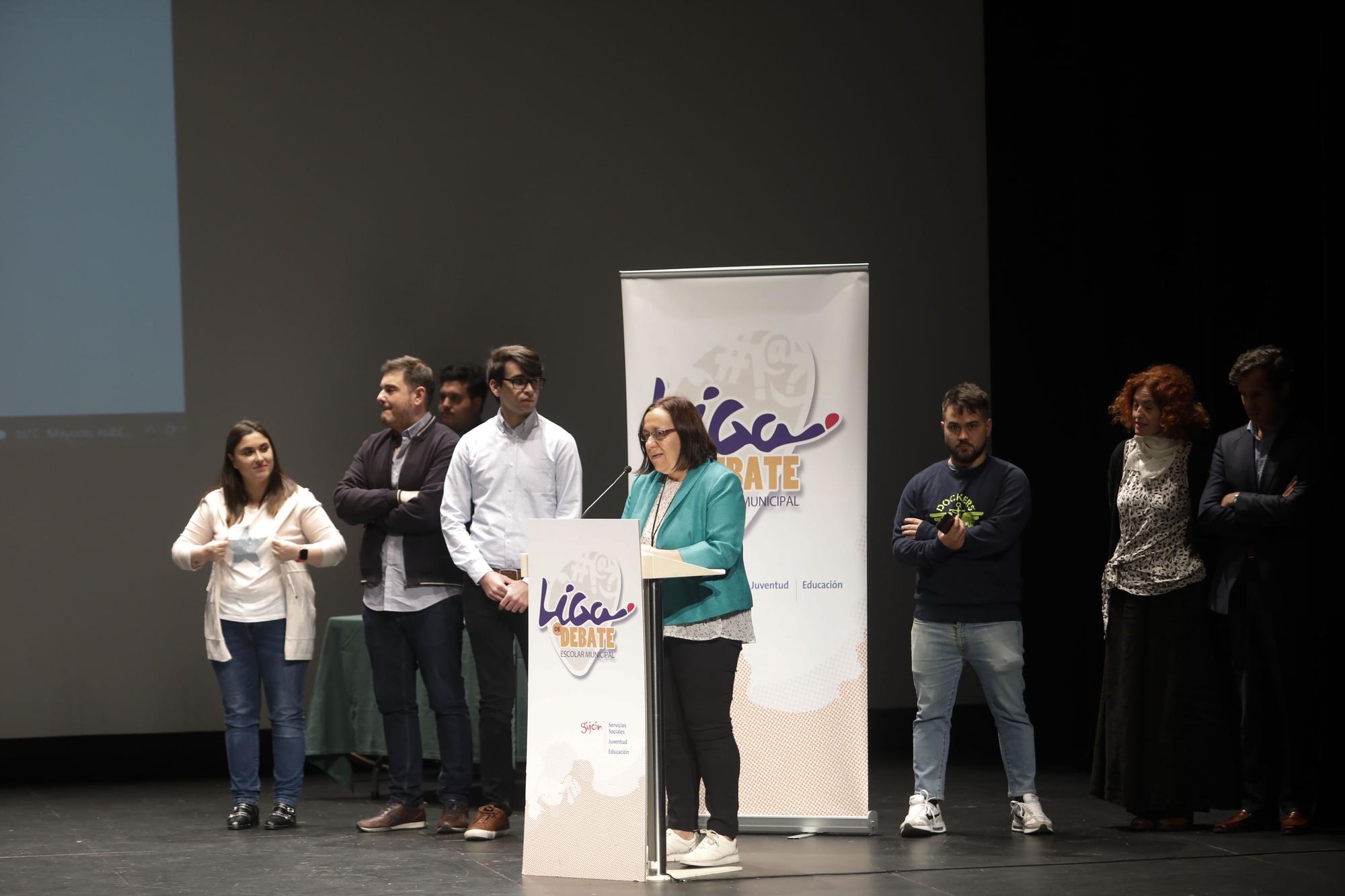 En imágenes: Final de la Liga de Debate Escolar de Gijón
