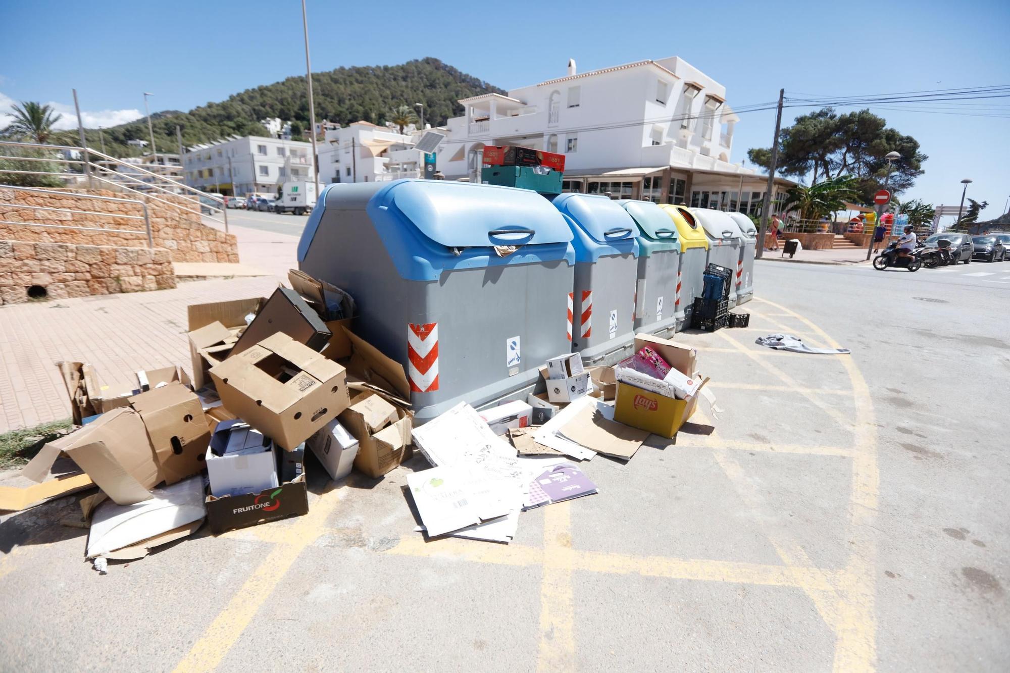 Primer día de huelga de basuras en Ibiza