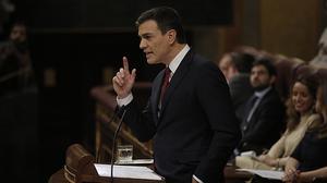 Extracte del discurs d’investidura de Pedro Sánchez.