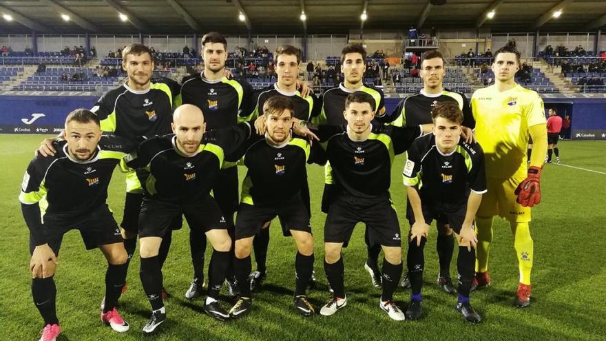 L&#039;onze inicial del Figueres contra l&#039;Espanyol B