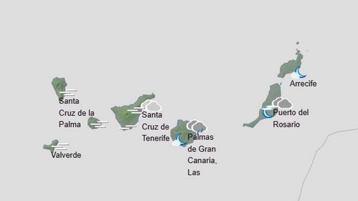 Predicción del tiempo en Canarias (del 4 al 10 de mayo)