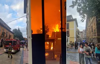 VÍDEO: Alarma y caos junto a la catedral de Oviedo por la explosión de gas en un popular bar