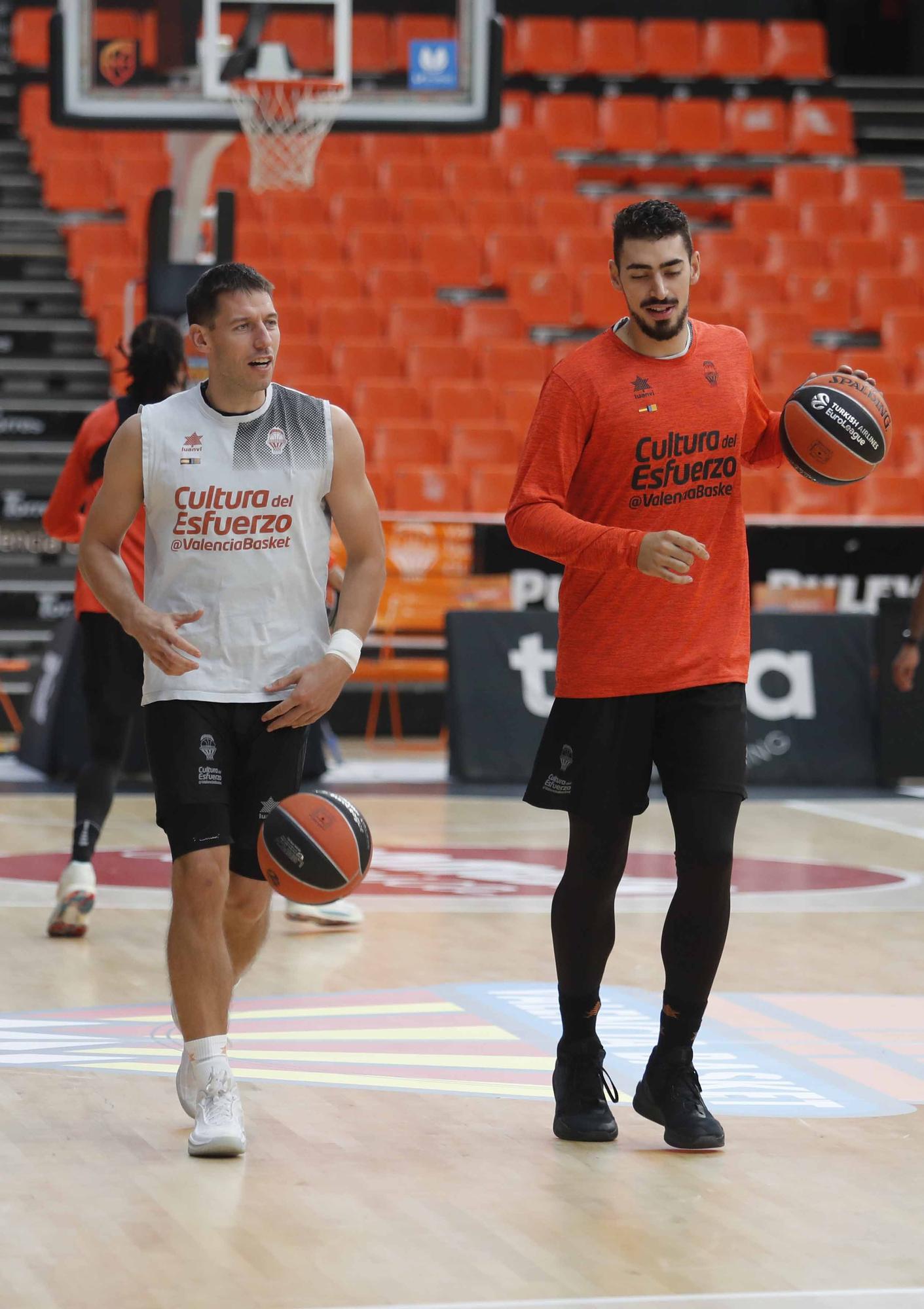 Así fue la sesión de entrenamiento para Valencia Basket