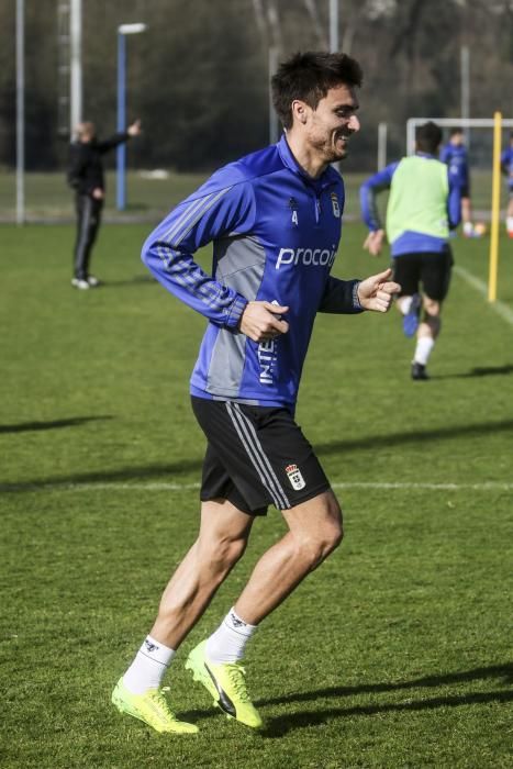 Entrenamiento del Real Oviedo.