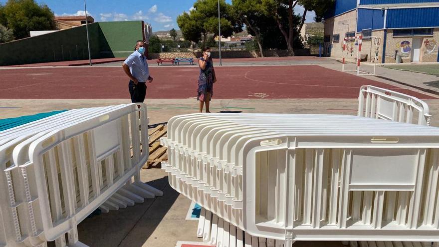 Preparativos en uno de los colegios