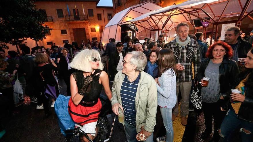 El chiringuito de La Mateína, en las fiestas de San Mateo del año pasado.