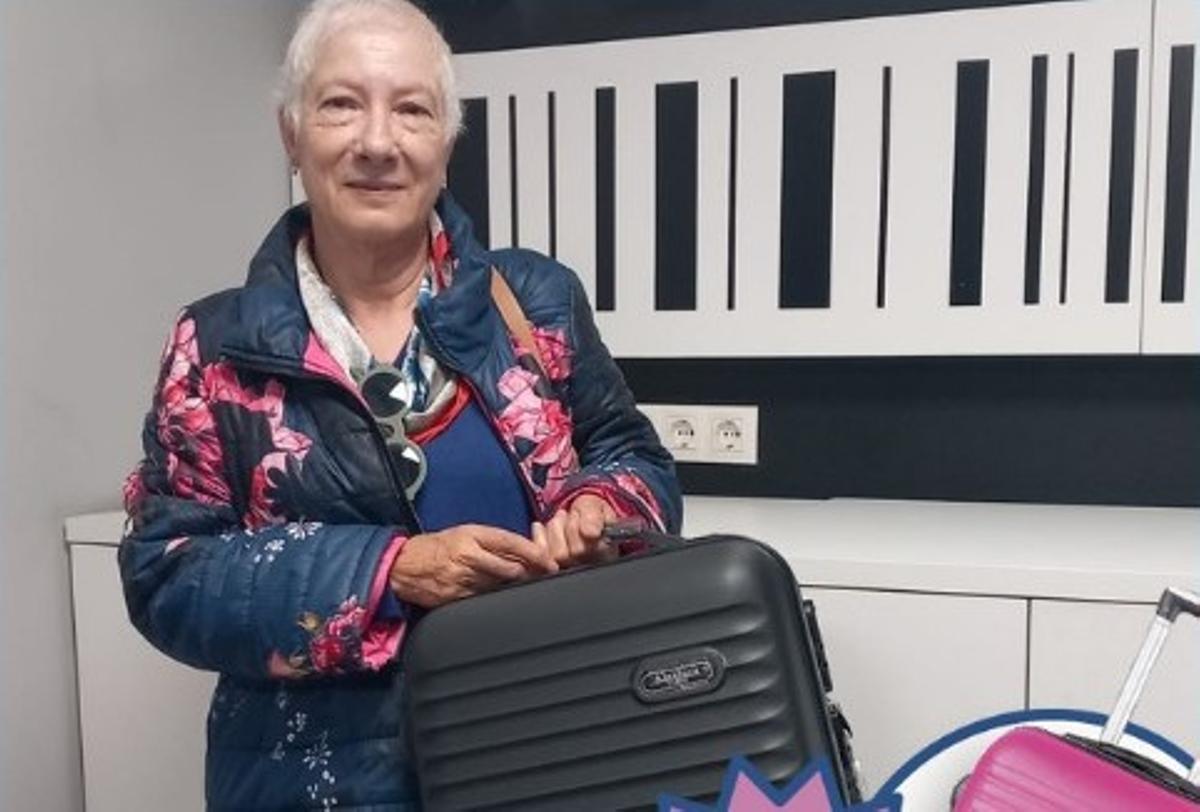 Unha usuaria que cambiou puntos ABE por unha maleta.