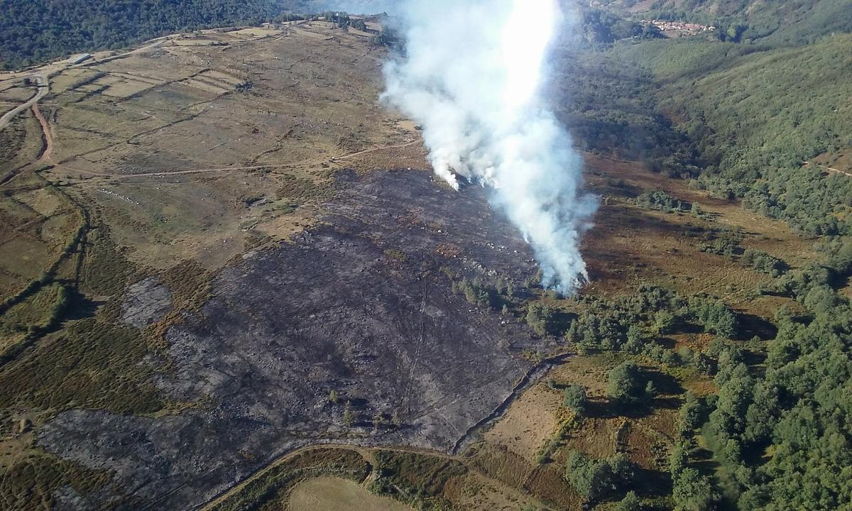 Área afectada por un incendio