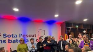 Víctor Font durante el último acto de campaña