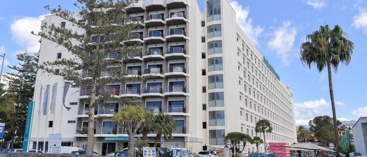 El hotel Occidental Margaritas de Playa del Inglés pasará a operarse con la marca Barceló cuando concluya la obra de renovación.