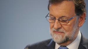 Mariano Rajoy, en la junta directiva nacional del PP en la que se ha puesto fecha al congreso para elegir a su sucesor.