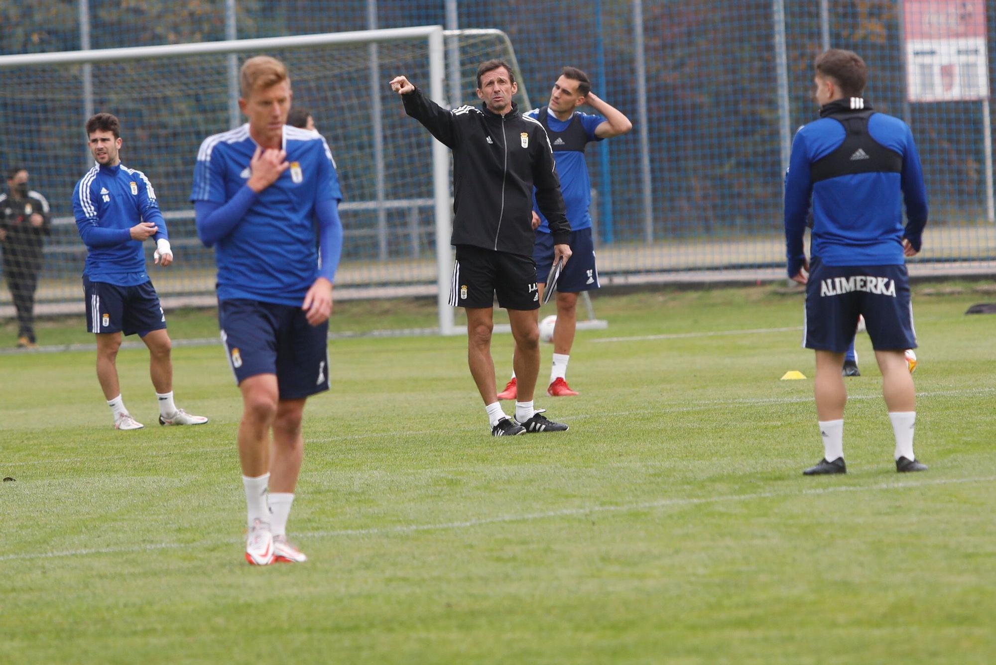 Las imágenes del entrenamiento del Oviedo