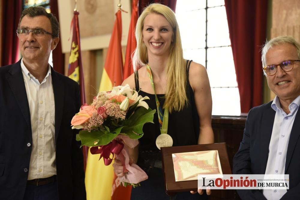 Recepción a Laura Gil en el Ayuntamiento de Murcia