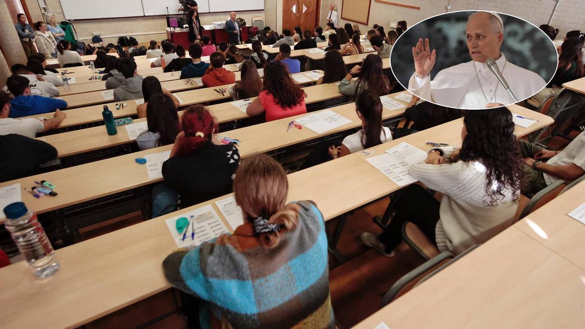Alumnos participantes en exámenes de la Universidad de La Laguna.