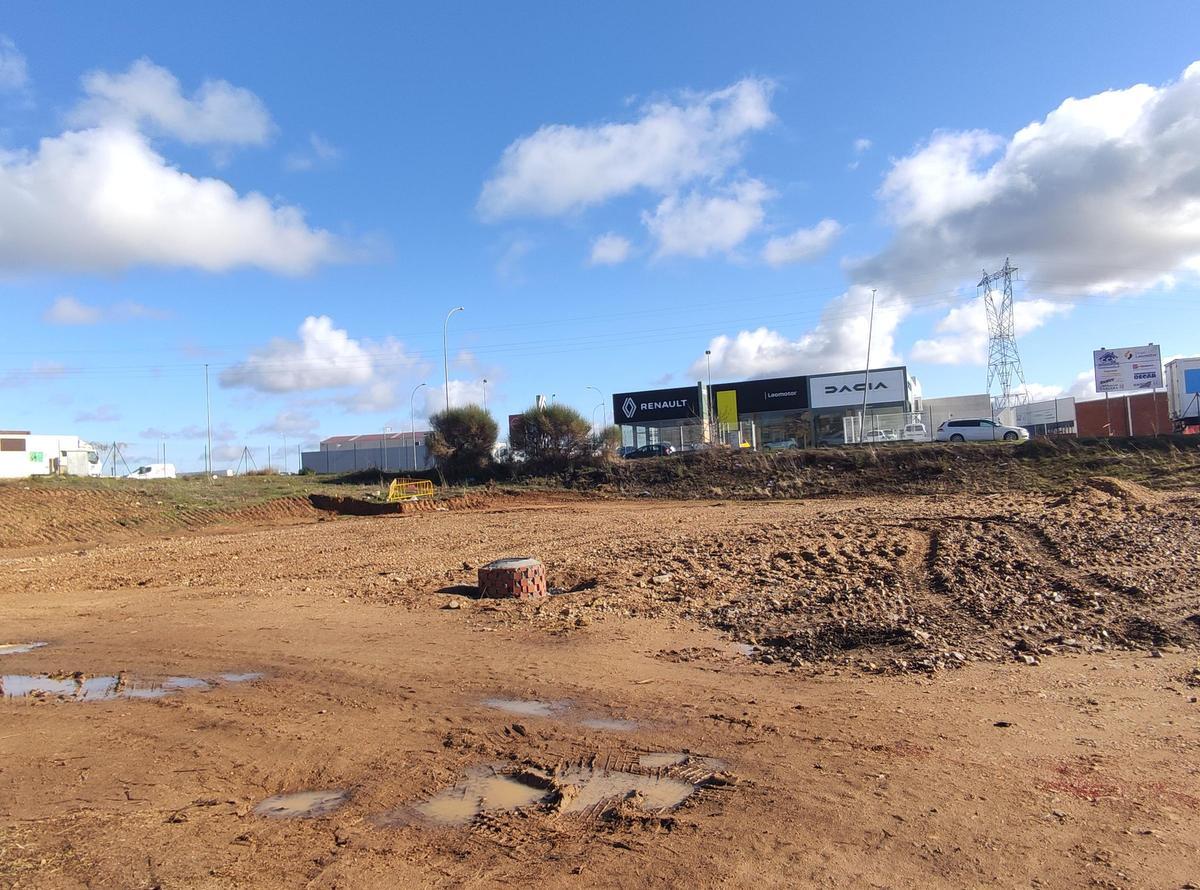 Zona donde se llevan a cabo las pistas de pádel.