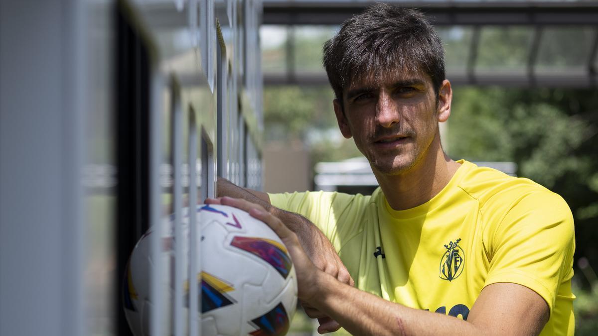 Gerard Moreno durante la concentración en Suiza.