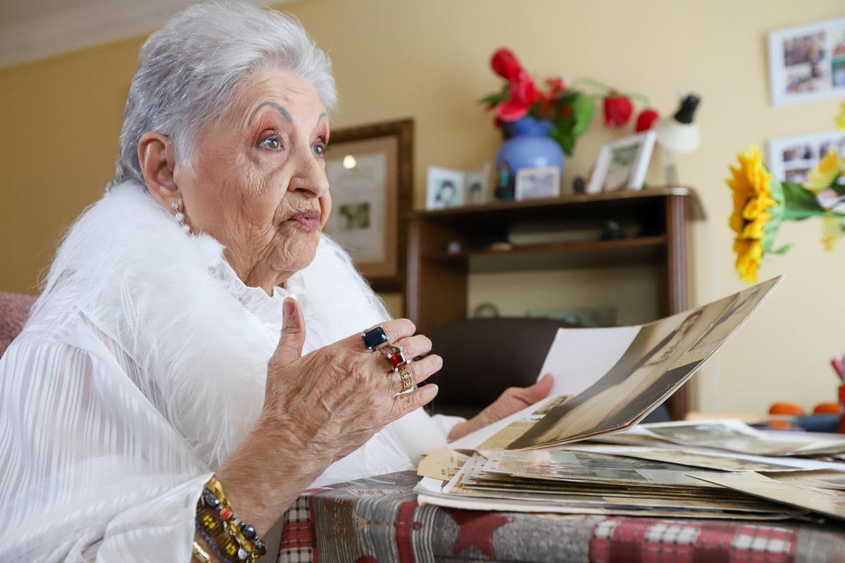 Carmelina Barberis, durante la entrevista.