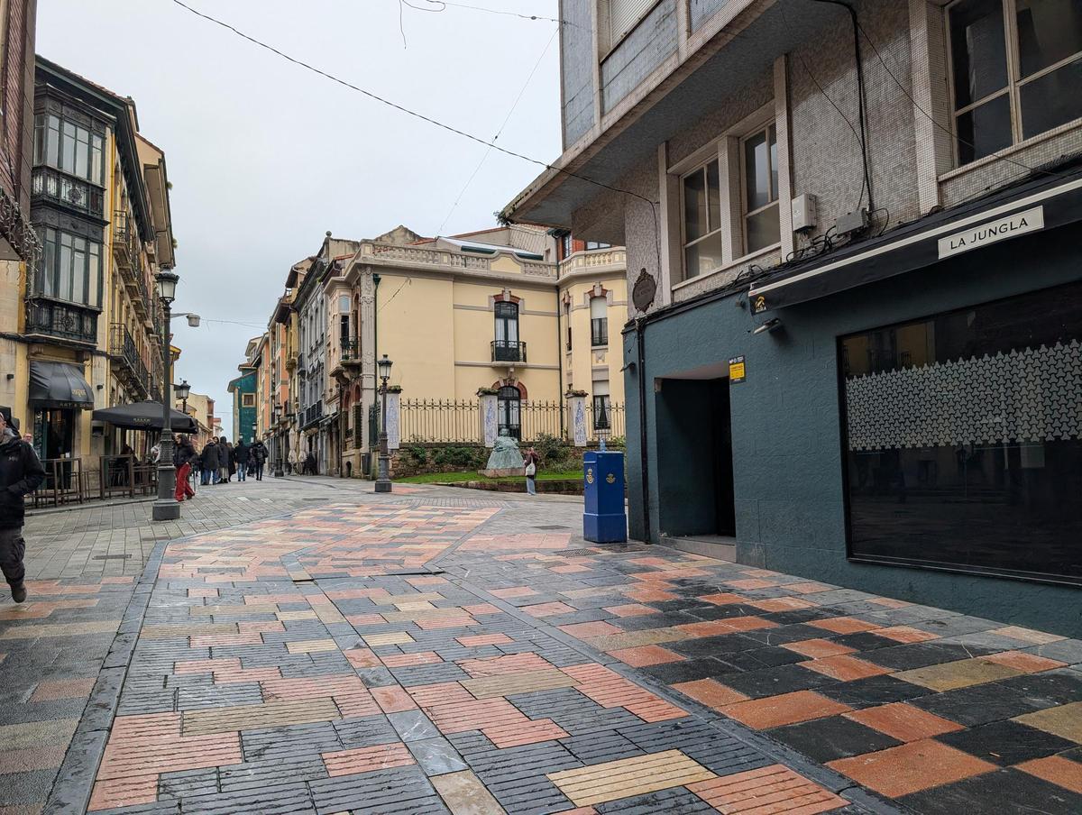 Zona de la calle de La Estación en la que tuvo lugar el suceso