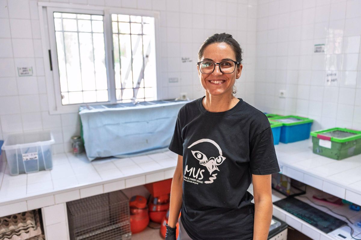 Lola Guerrero, coordinadora del departamento de cría.