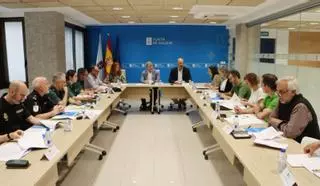 Las fuerzas policiales coordinan la estrategia contra los incendios