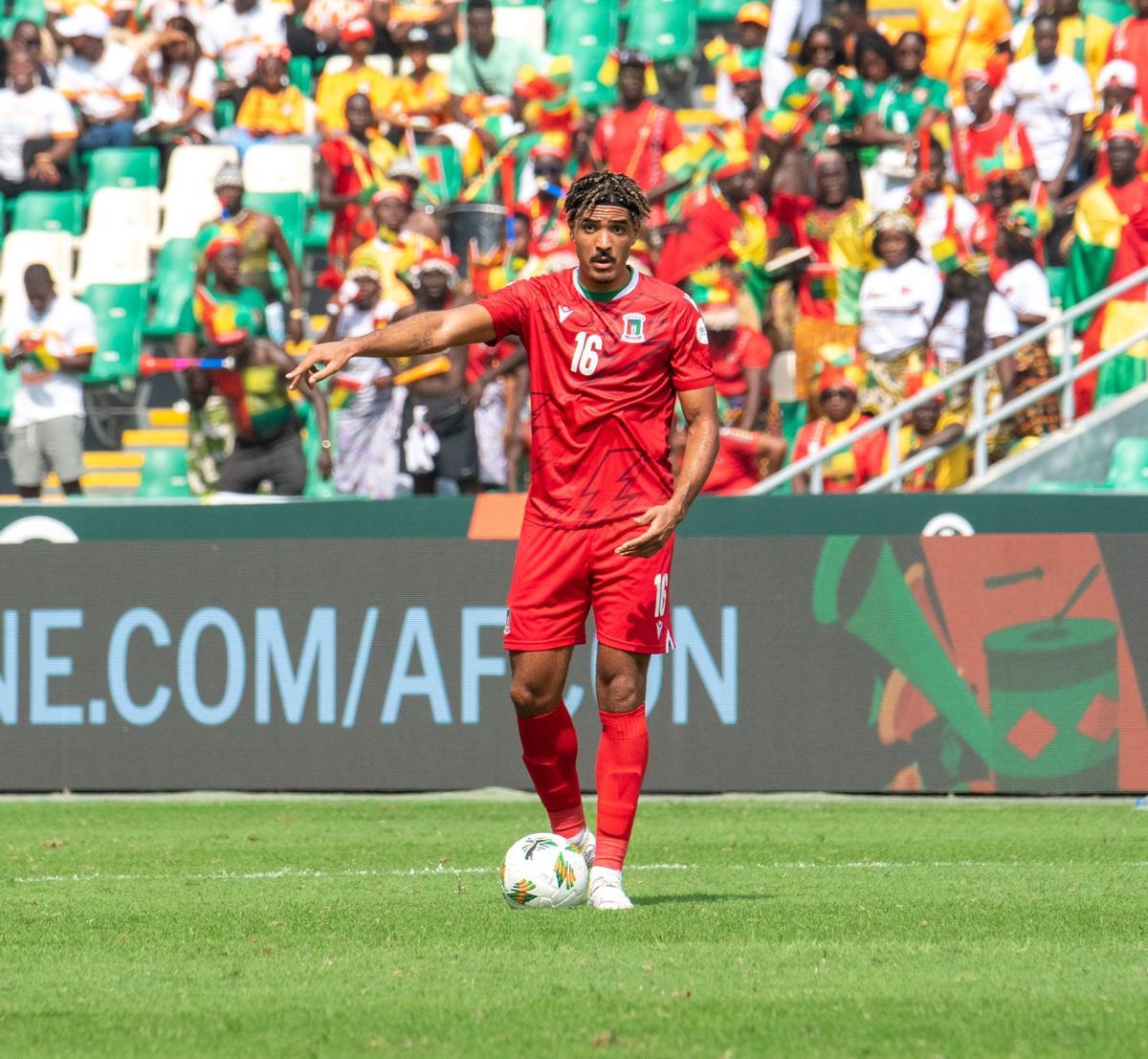 Coco, en un partido con Guinea Ecuatorial en la pasada Copa África.