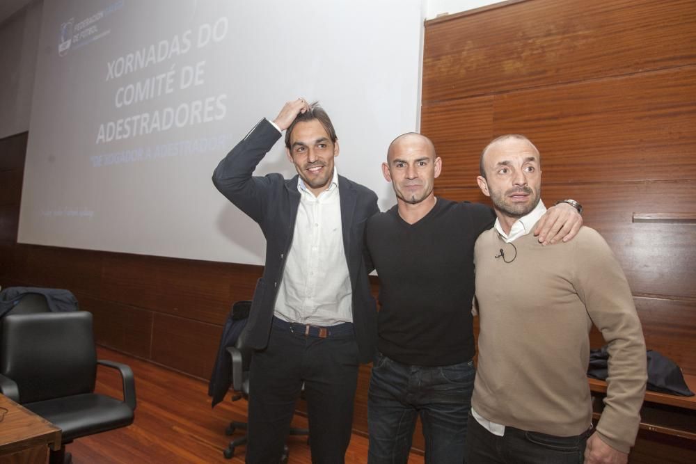 Paco Jémez, en una conferencia en A Coruña