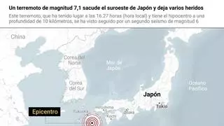 Un fuerte terremoto sacude el sur de Japón y provoca una alerta de tsunami