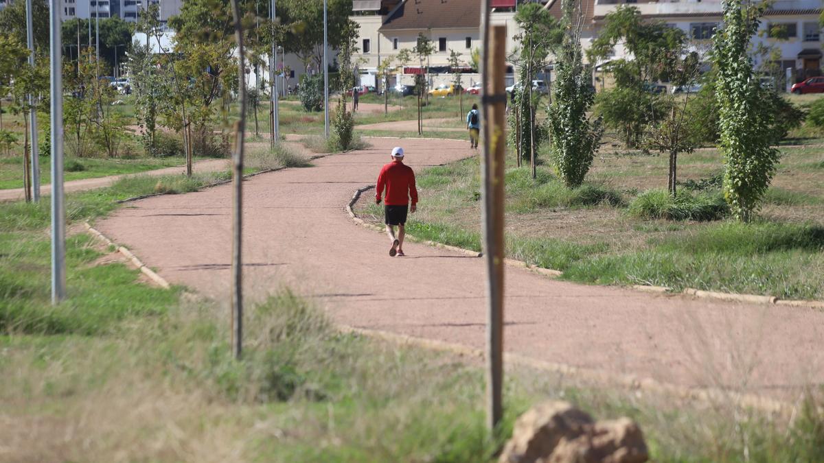 Parte del Parque del Canal, conocida también como Parque del Flamenco, ejecutada ya.