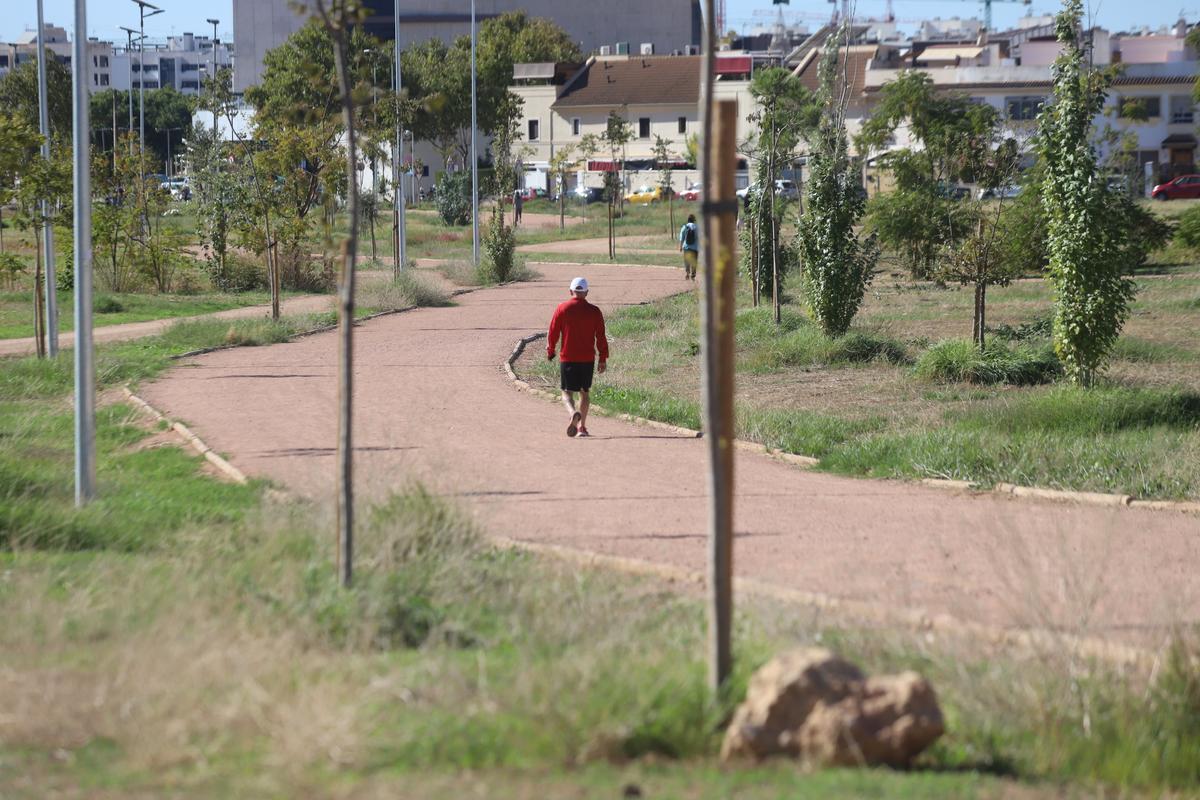 Parte del Parque del Canal, conocida también como Parque del Flamenco, ejecutada ya.