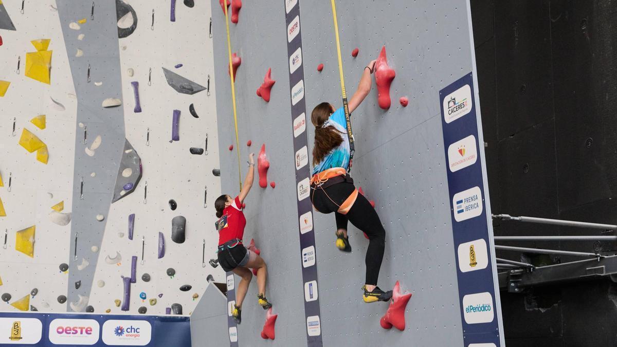 ESCALADA COPA DE ESPAÑA | El estreno de la Copa de España de Escalada deja un gran nivel en Cáceres