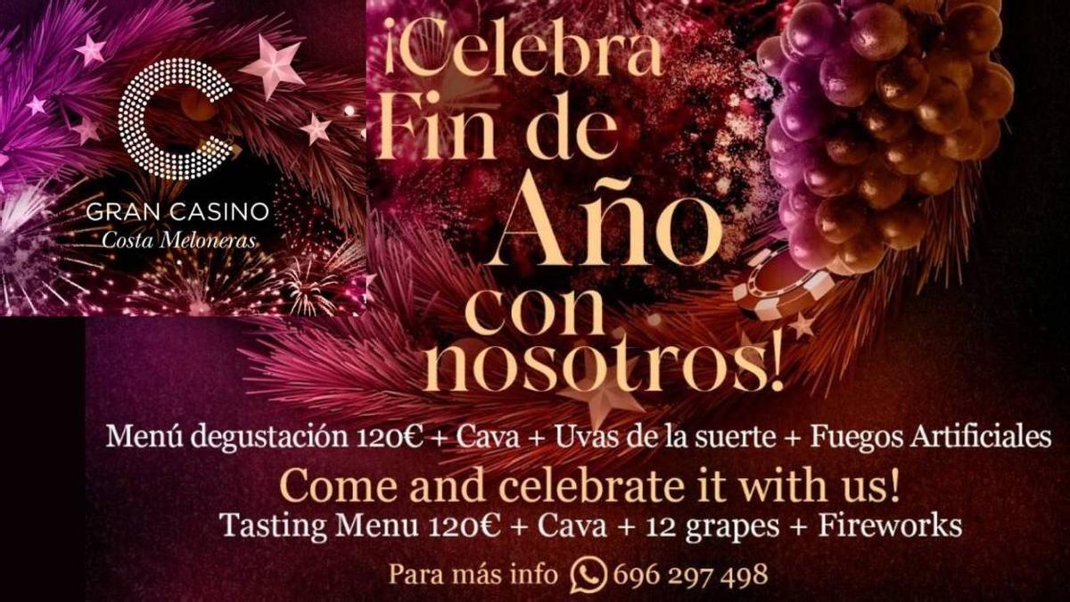 Gran Casino Meloneras Cena de Fin de Año  2024.