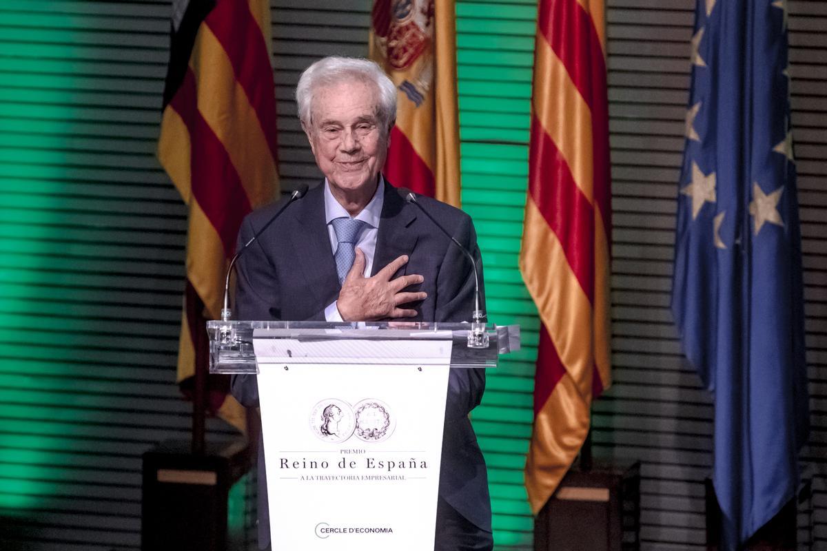 Gabriel Escarrer Juliá, fundador de Meliá, en la entrega del premio Reino de España a la trayectoria empresarial