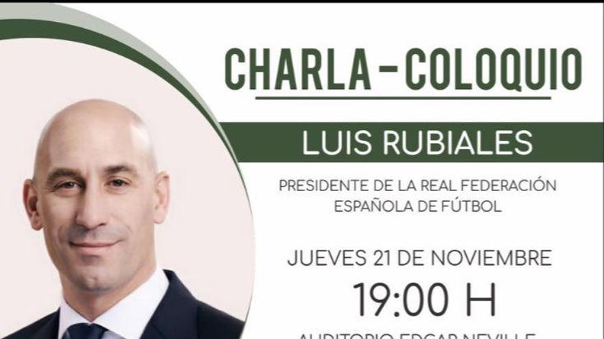 Luis Rubiales visitará Málaga para una charla-coloquio