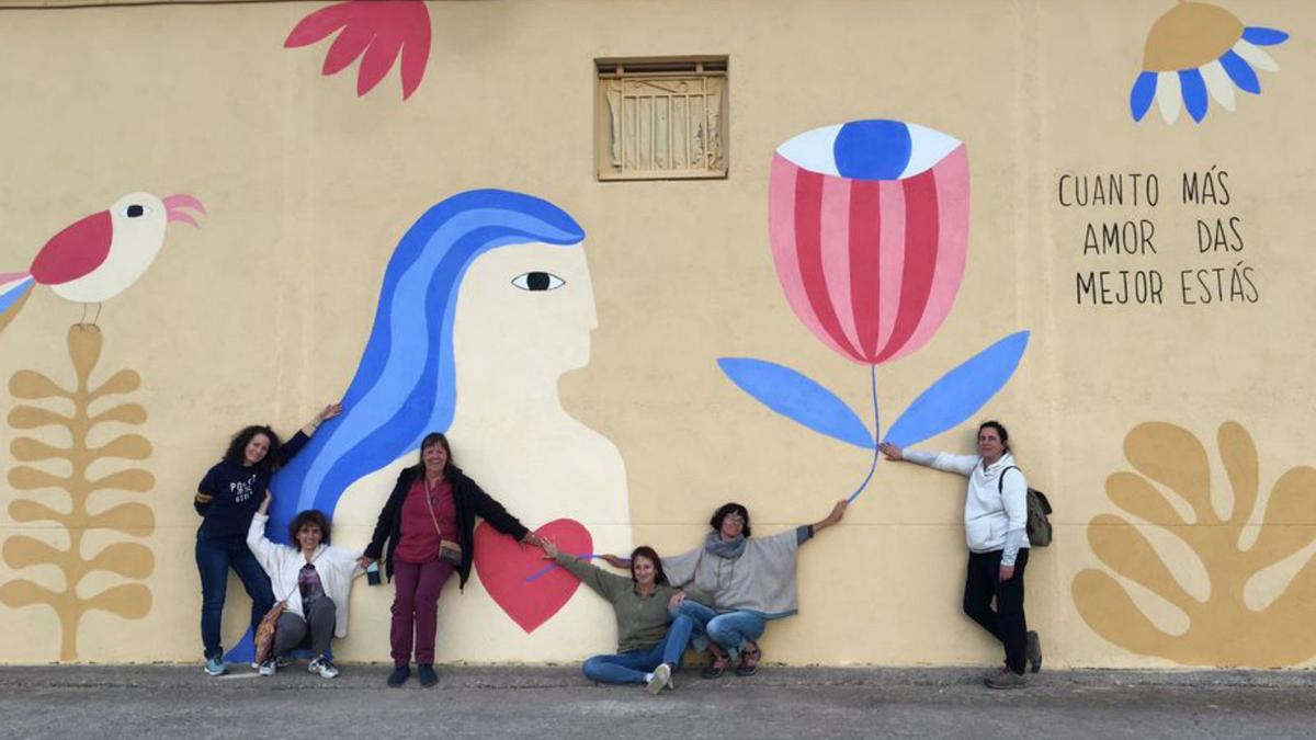 Uno de los murales del proyecto. | SERVICIO ESPECIAL