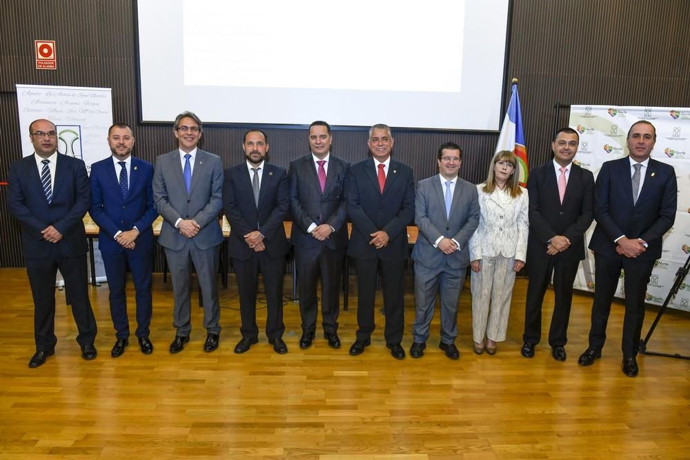 Toma de posesión del nuevo presidente de la Mancomunidad del Norte de Gran Canaria