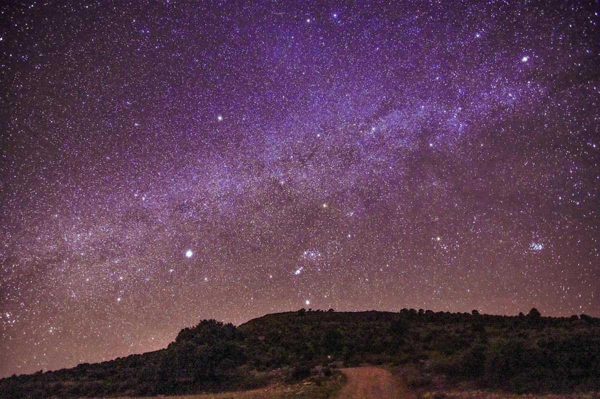 Cielo de Inazares en invierno.