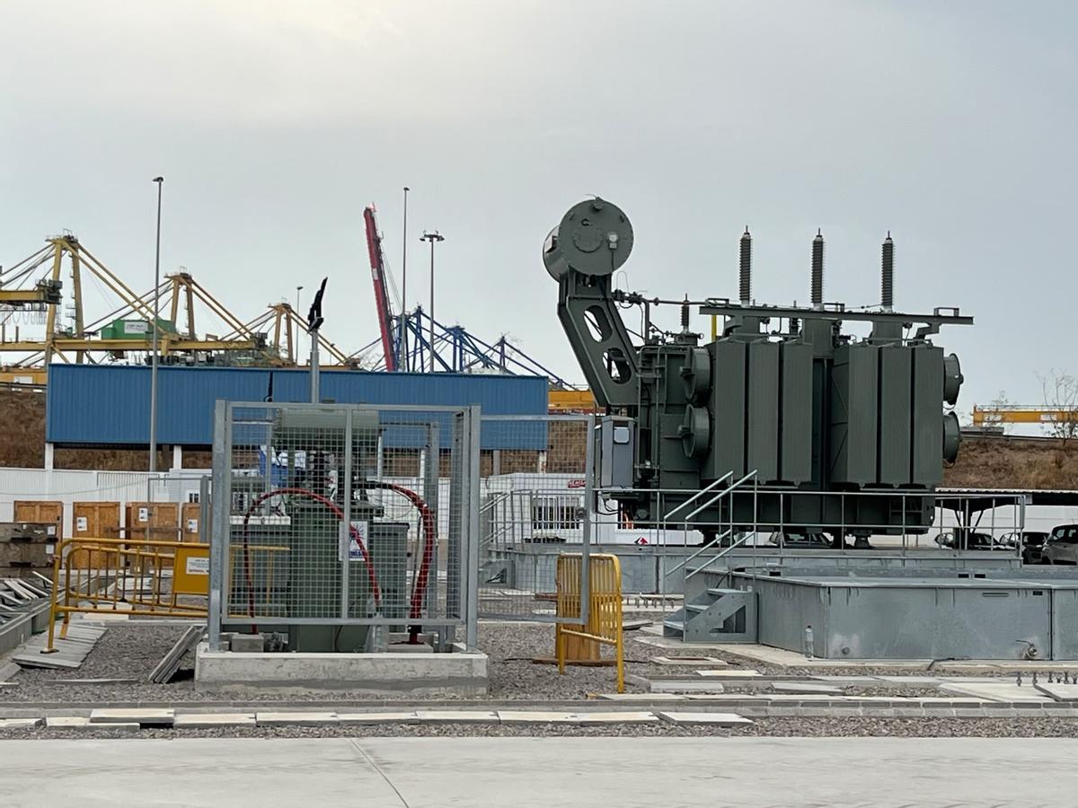 Construcción de la estación transformadora