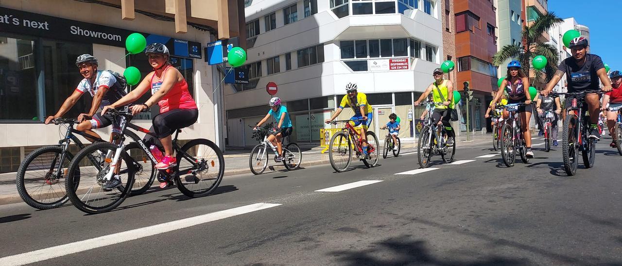 Fiesta de la bici, una actividad enmarcada dentro de los actos de la Semana Europea de la Movilidad en Las Palmas de Gran Canaria