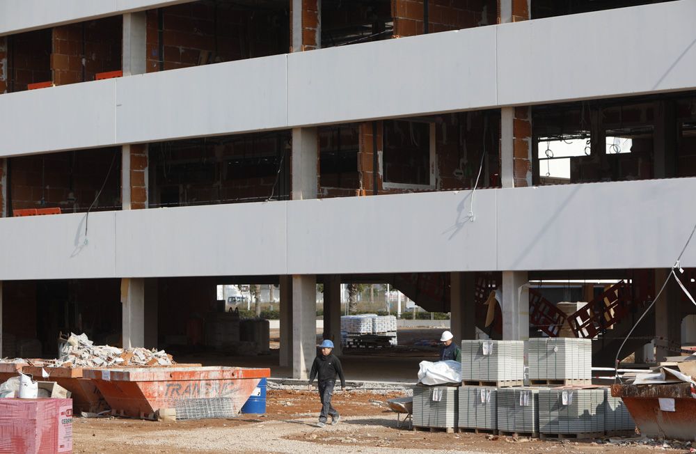 Así avanzan las obras del esperado IES nº5 del Port de Sagunt.