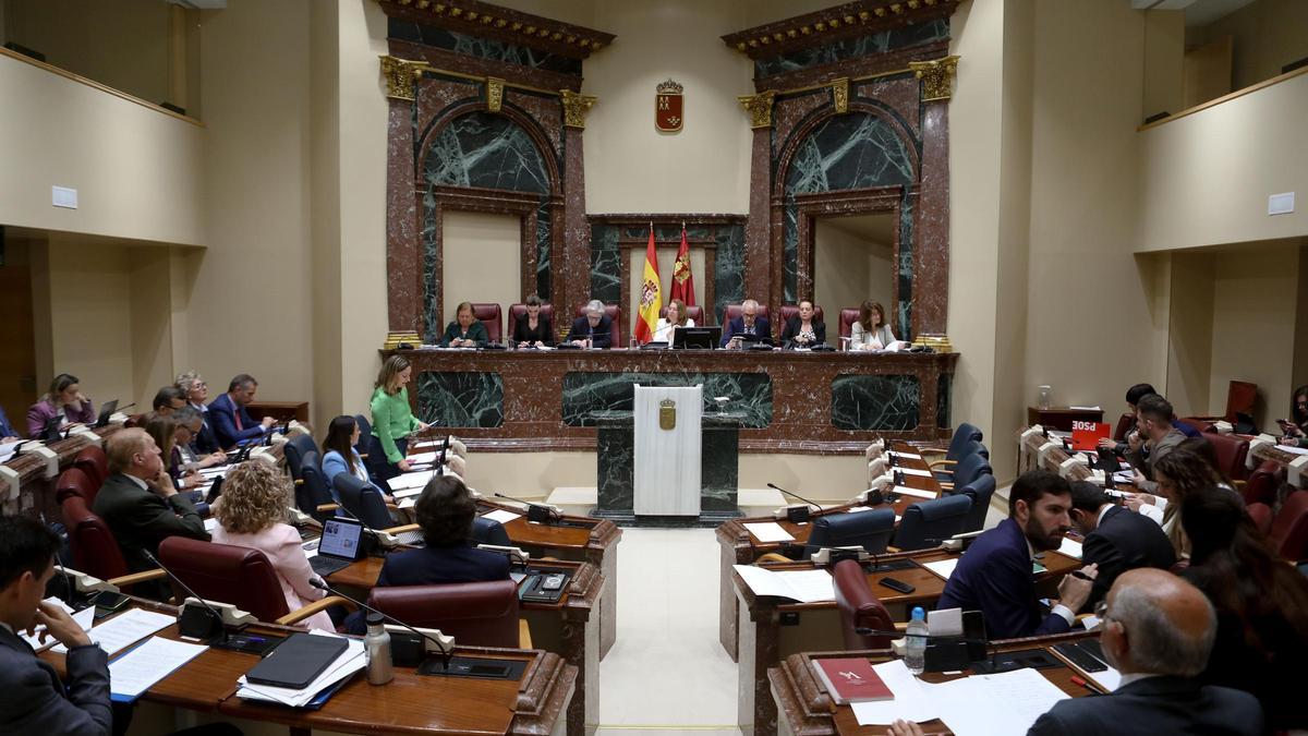 Sesión de control del Gobierno en la Asamblea Regional.