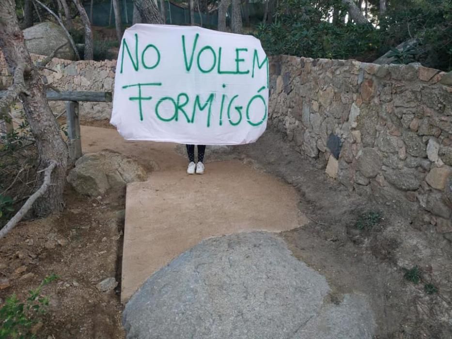 Obres de reforma del camí de ronda de Palamós