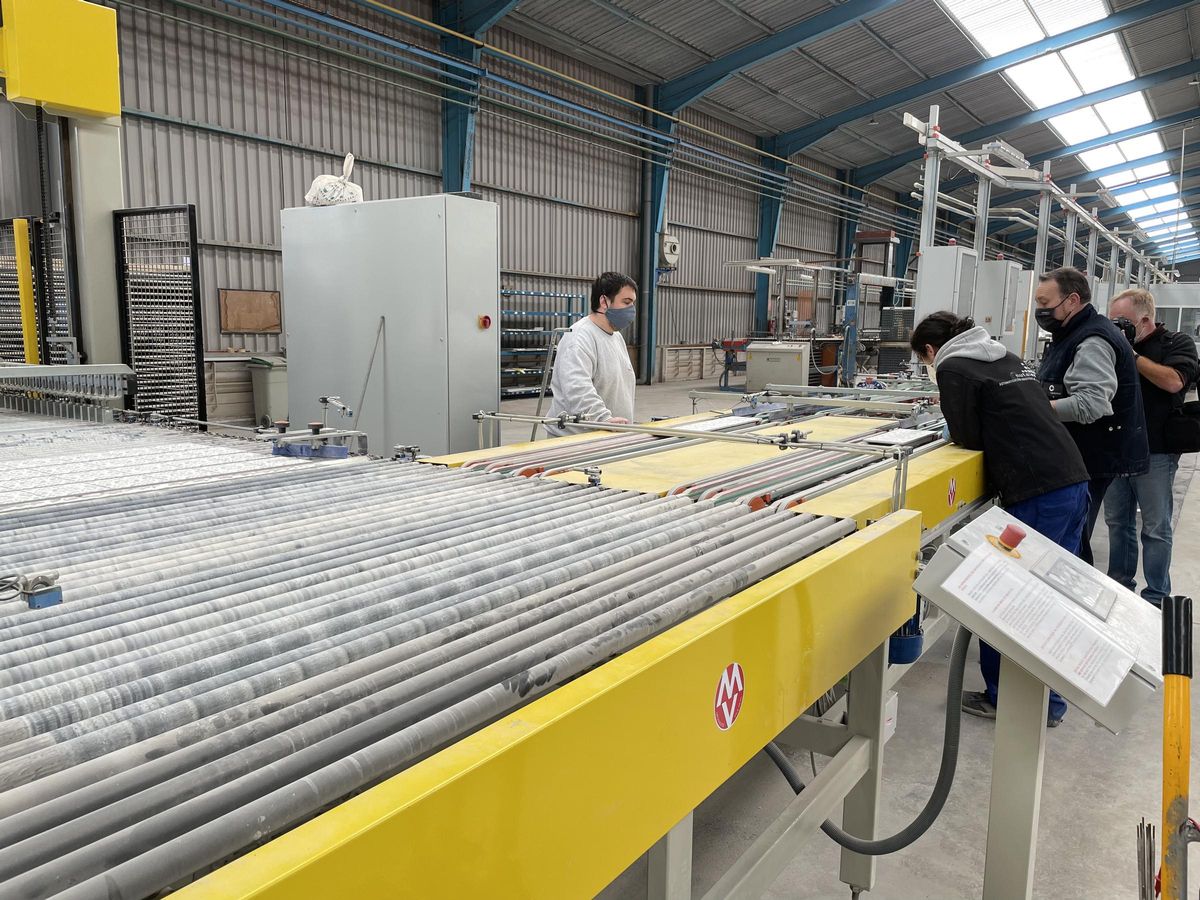 Interior de una empresa cerámica de Castellón.