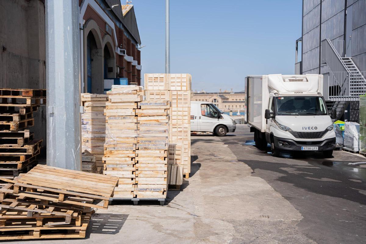 La zona en la que se ubica la nueva lonja de pescadores de Barcelona